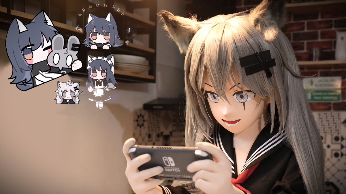 What Lappy doing: (≧◡≦)✨ 
What Lappy thinking: (｡-‿-｡)💗

#kigurumi #着ぐるみ