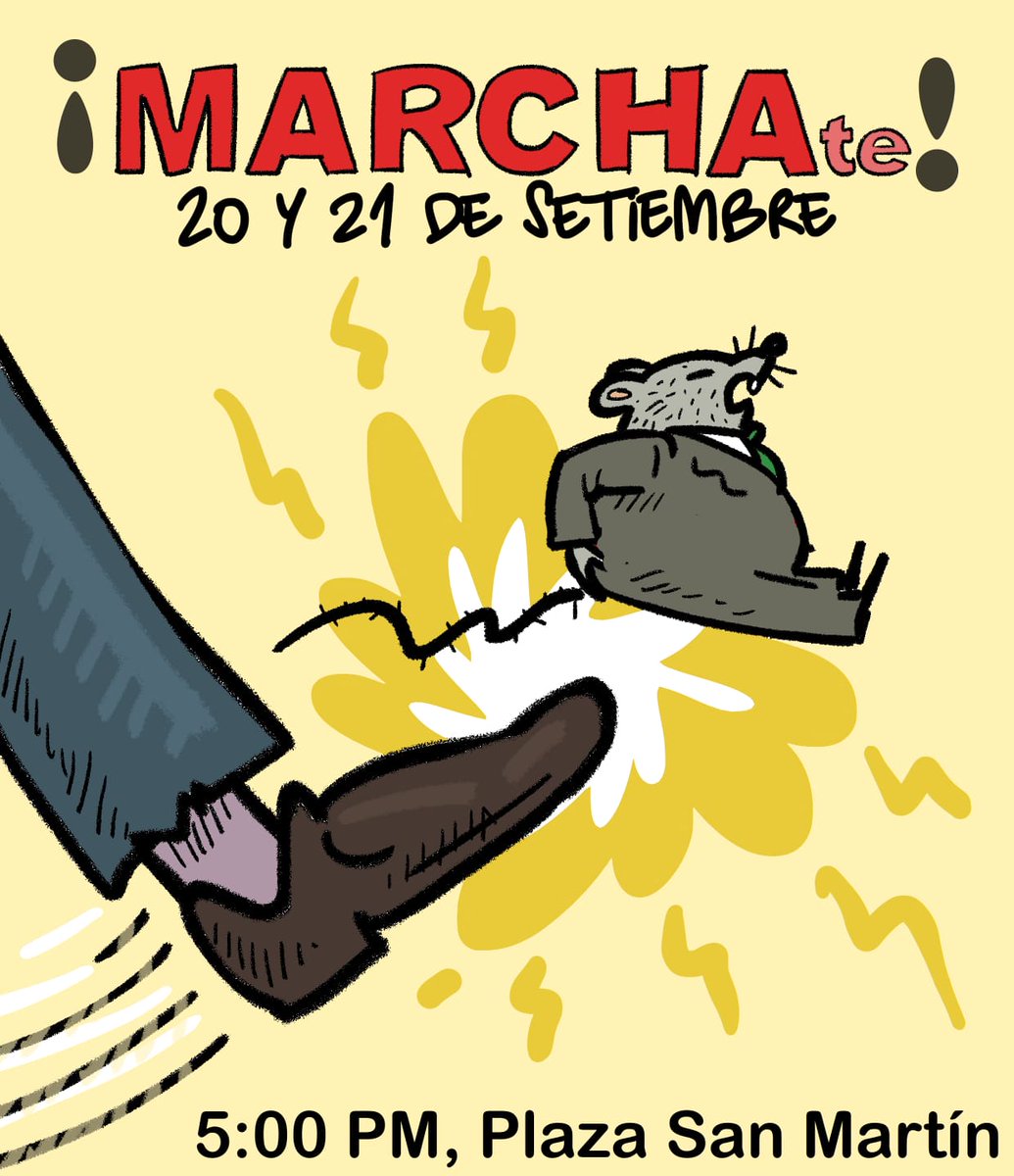 Les dejo flyers de la marcha del día de mañana que NO SOLO SERÁ en la Plaza San Martin #DinaAsesina