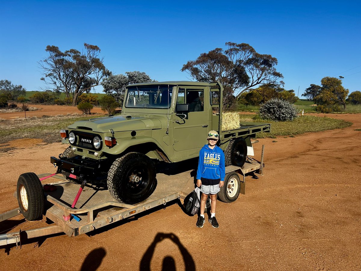 Off to his first car show