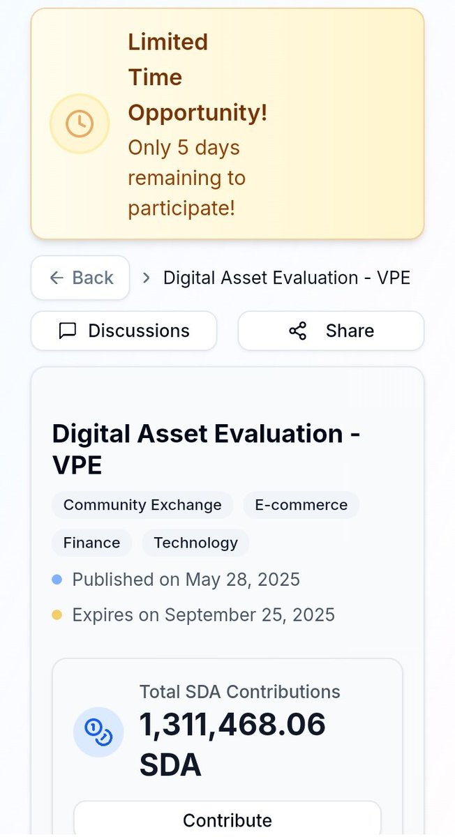 Ria0952's tweet photo. ⏳ Only 5 DAYS LEFT!
Your chance to be part of the future of ethical digital finance is slipping away fast. 🚀

💡 Imagine a platform where digital assets are evaluated with trust, transparency, and Islamic finance principles at the core. No more guesswork. No more unethical risks. Just smart, ethical investing made simple.

📊 With expert insights, powerful analytics, and education all in one place, this is your gateway to confident decision-making in the digital economy.

✨ Don’t miss it. Opportunities like this don’t wait. Act now before it’s gone!

https://t.co/zDxjs6dS1h

@maljefairi
@EdenAlonxo
@Nhung122628
@vpachain
@group_vpc
@VPM_Chain
@VPD_Group
@GLNsGlobal
@PiCoreTeam
@sidrachain 

#DigitalAssets #IslamicFinance #EthicalInvesting #Innovation #LastChance