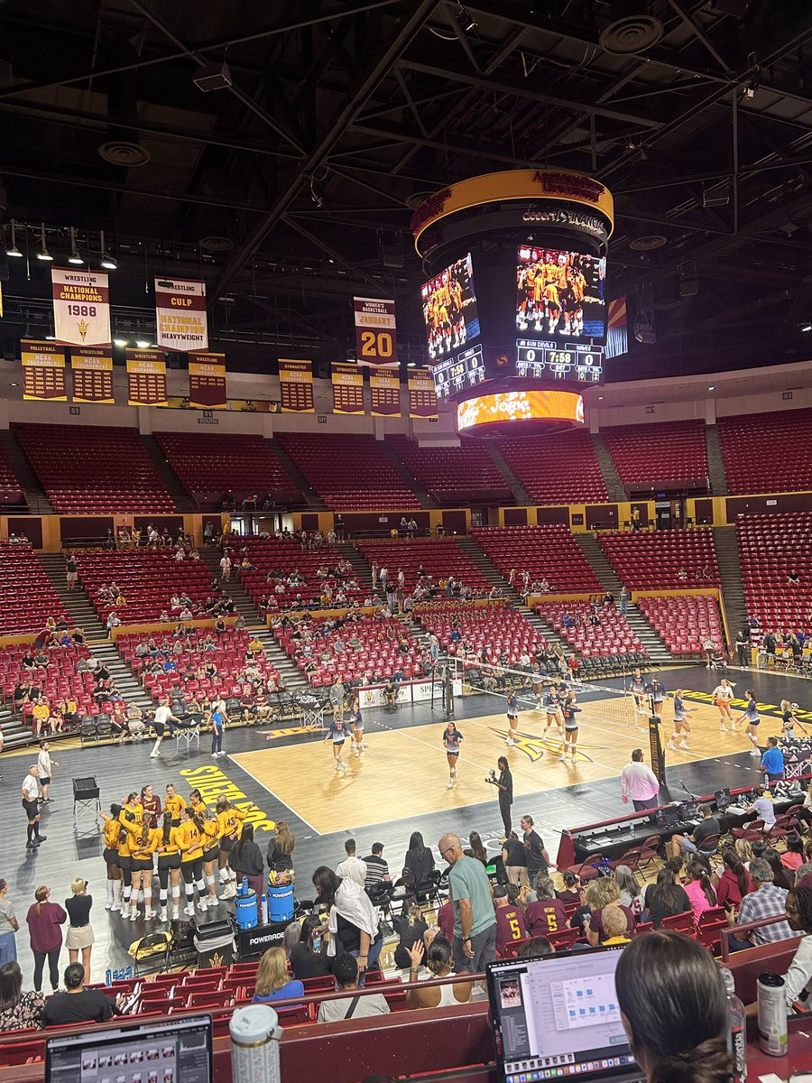 The #8 <a href="/SunDevilVB/">Sun Devil Volleyball</a> welcome the Pepperdine Waves in first of three consecutive home games. Live tweets and article to follow for <a href="/CronkiteSports/">Cronkite Sports</a>.
