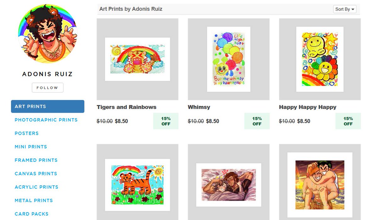 I added new prints/stickers to my Redbubble and Inprnt sh0ps! Check em out :3