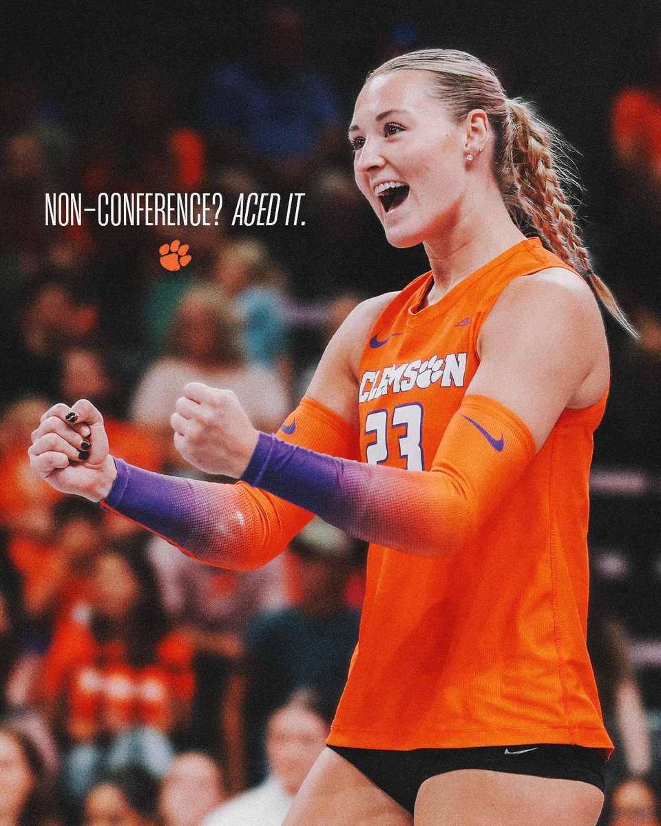 ClemsonTigers's tweet image. A perfect start to the season for @ClemsonVB!!