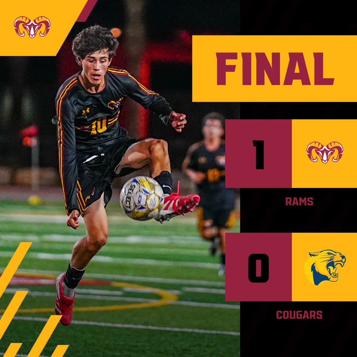 🏆 Victory at Home! 🏆

VVC Men's Soccer takes the win with a 1-0 shutout against College of the Canyons! 💪⚽️

A hard-fought match filled with grit, teamwork, and relentless energy from our Rams.

👏 Shoutout to the squad for defending our turf and making VVC proud!

#HornsUp