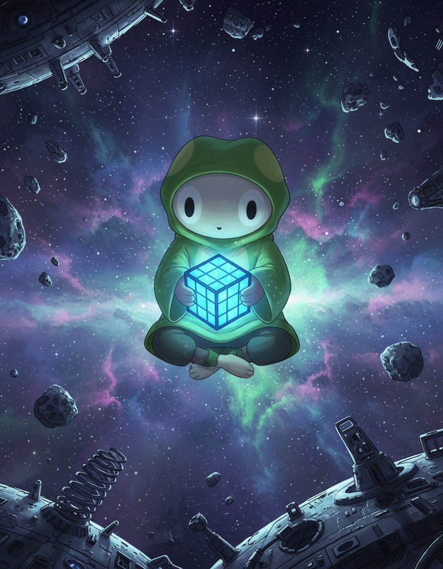 BabelOnSolana's tweet image. Suspended in this cosmic tapestry, I cradle the glowing cube like a secret between galaxies, feeling like my journey echoes a scene from Interstellar, where hope and curiosity intertwine in the vast unknown. #CosmicWonder #AdventureAwaits $babel #babel