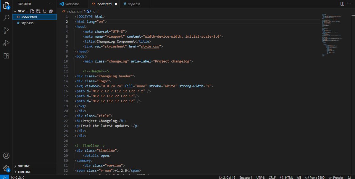 Code_withdami's tweet image. Built Simple Changelog Component with just HTML & CSS. Great practice for structuring clean UI. Would love to hear your insights.
#webDevelopment #Frontend #HTML #CSS
#BuildInPublic