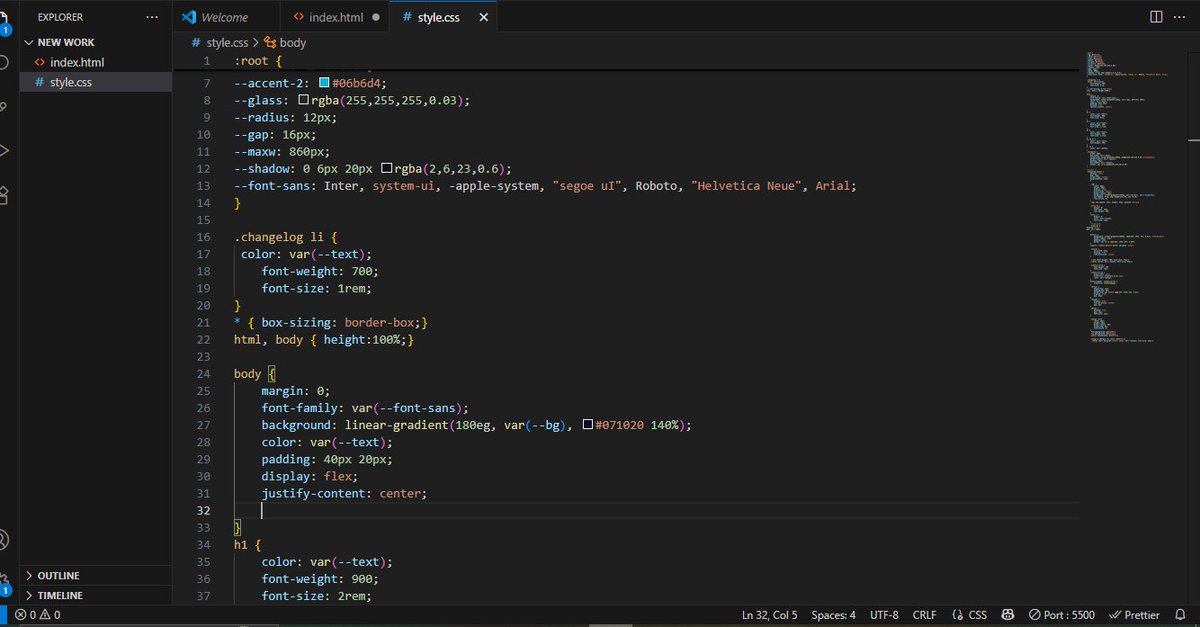Code_withdami's tweet image. Built Simple Changelog Component with just HTML & CSS. Great practice for structuring clean UI. Would love to hear your insights.
#webDevelopment #Frontend #HTML #CSS
#BuildInPublic