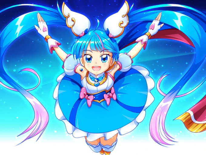 今日はソラちゃんの誕生日!(過去絵) #キュアスカイ生誕祭2025 #ソラ・ハレワタール生誕祭2025