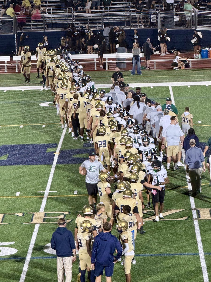 Final score tonight -
Bishop McDevitt 49 Carlisle 0

#GoCrusaders⚔️⚔️