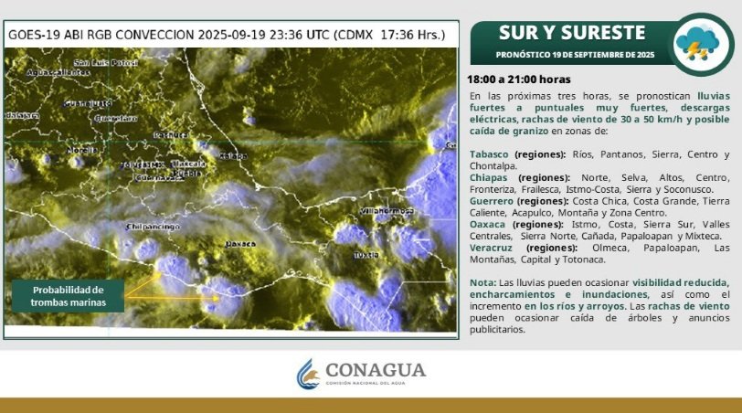 CuartaPlana (@cuartaplana) on Twitter photo #Noticias | Alerta <a href="/CEPCyGR_GobOax/">Coordinación Estatal de Protección Civil</a> por tormentas y #Lluvias en #Oaxaca durante las próximas horas. Estos fenómenos se presentarán en el #Istmo, #Costa, #Cuenca, #Mixteca, Sierras y #VallesCentrales.
#Entérate #BuenasNoches #BuenMartes <a href="/GobOax/">Gobierno de Oaxaca</a>
cuartaplana.com/2025/09/Alerta… #Noticias | Alerta <a href="/CEPCyGR_GobOax/">Coordinación Estatal de Protección Civil</a> por tormentas y #Lluvias en #Oaxaca durante las próximas horas. Estos fenómenos se presentarán en el #Istmo, #Costa, #Cuenca, #Mixteca, Sierras y #VallesCentrales.
#Entérate #BuenasNoches #BuenMartes <a href="/GobOax/">Gobierno de Oaxaca</a>
cuartaplana.com/2025/09/Alerta…