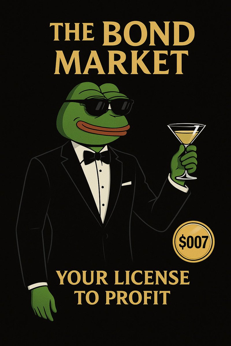 007bondmarket's tweet photo. Welcome to The Bond Market 
#pump.fun #SolanaAirdrop #Solanamemecoin #pumpfuncoins #ETH #BTC https://t.co/yrXauCM7lv