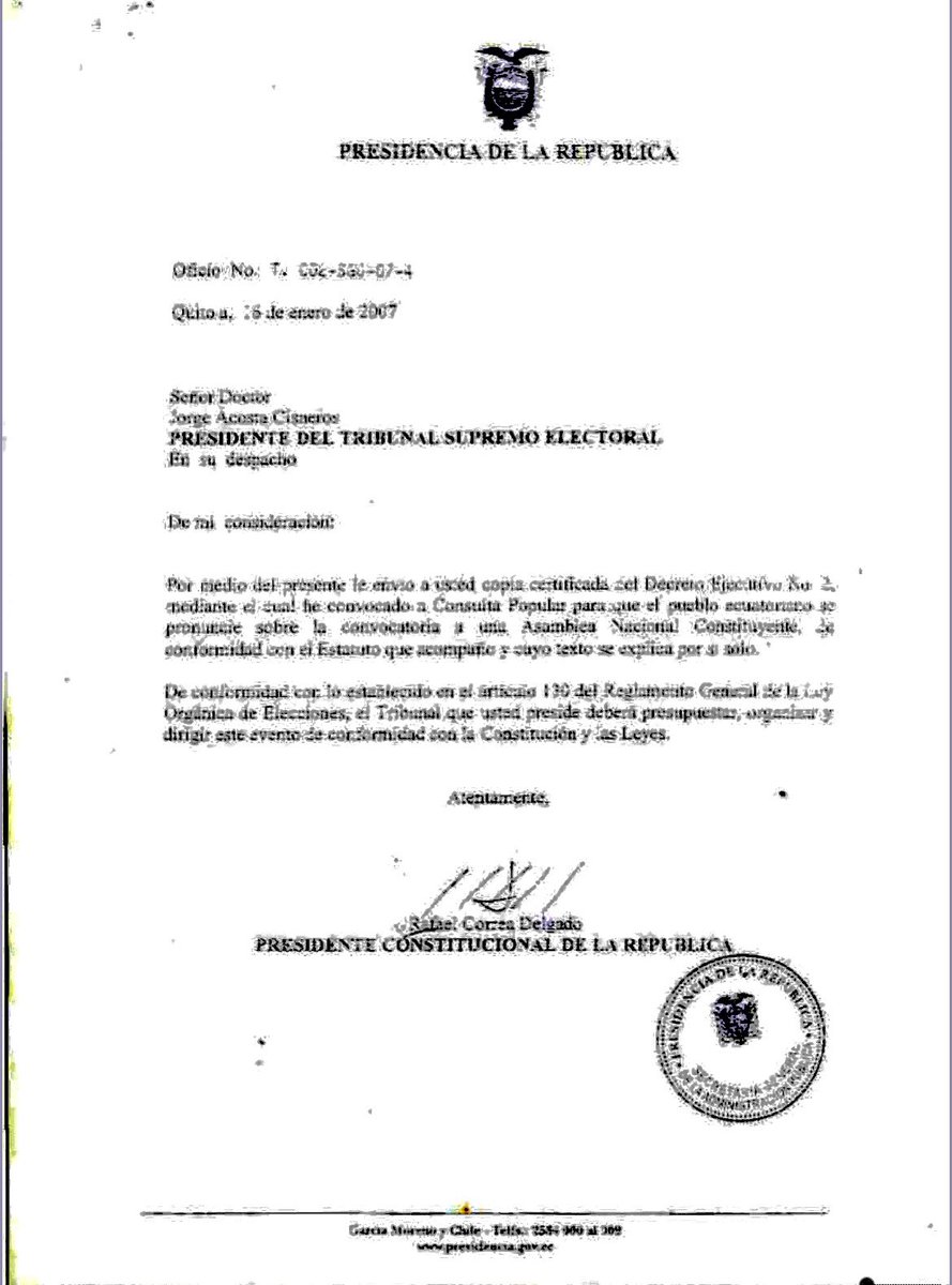 Aquí está el DECRETO de mameluco, enviando la convocatoria a la Constituyente al Consejo Electoral, sin dejarlo ‘oler’ siquiera a la Corte. 
Sufran ‘corte lovers’ 🤣🤣