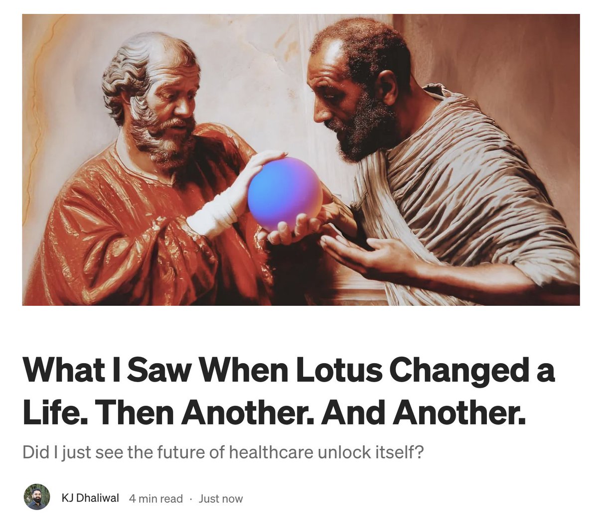 I helped millions of people find love through Dil Mil and that felt incredible. 

But the impact @LotusHealthAI is already having on patient lives, that's a new experience for me. And nothing compares.

Early users are already spending 20 minutes a day with Lotus, far more than