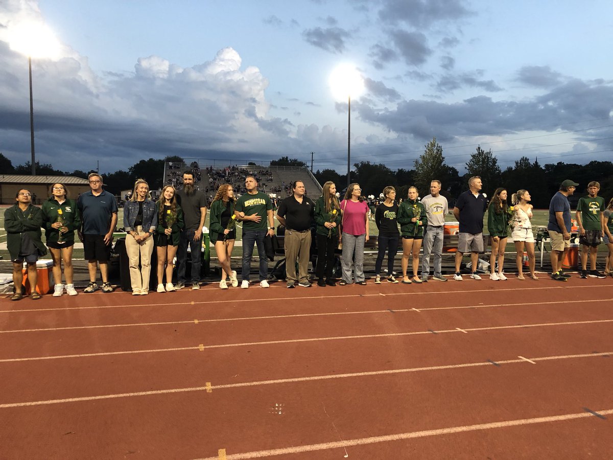 Thank you seniors and thank you parents for all that you have done for this program-we wish you all the best!!! 🐎💛💚 #notdoneyet