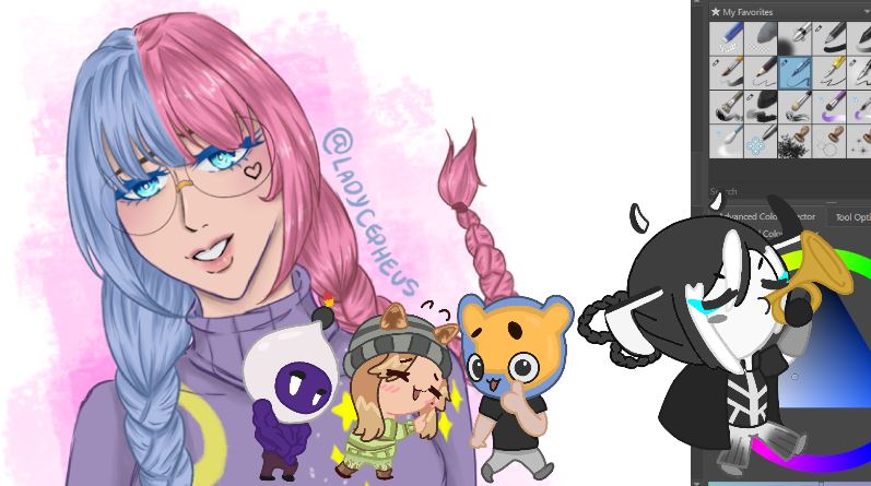 reapersreprieve's tweet photo. Thank you everyone for coming to this afternoon stream! We just colored some more chibis Sote drew and finished up another addition to the board!

Thank you for the raid @LordHudini ! 👑 Thank you also for the gifted sub Kirin!

We ended early by raiding out to #VividNeon 🎨 https://t.co/LFpWLOFk26