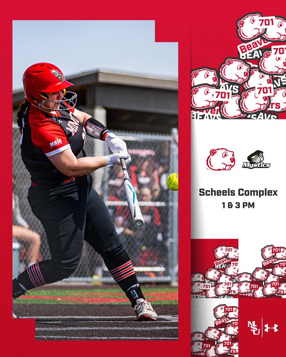 MSUBeaversSB's tweet photo. See you tomorrow at the Scheels Softball Complex! First pitch is at 1 PM! 

#OneTeam | #bALLin https://t.co/gIFjiaEYCU