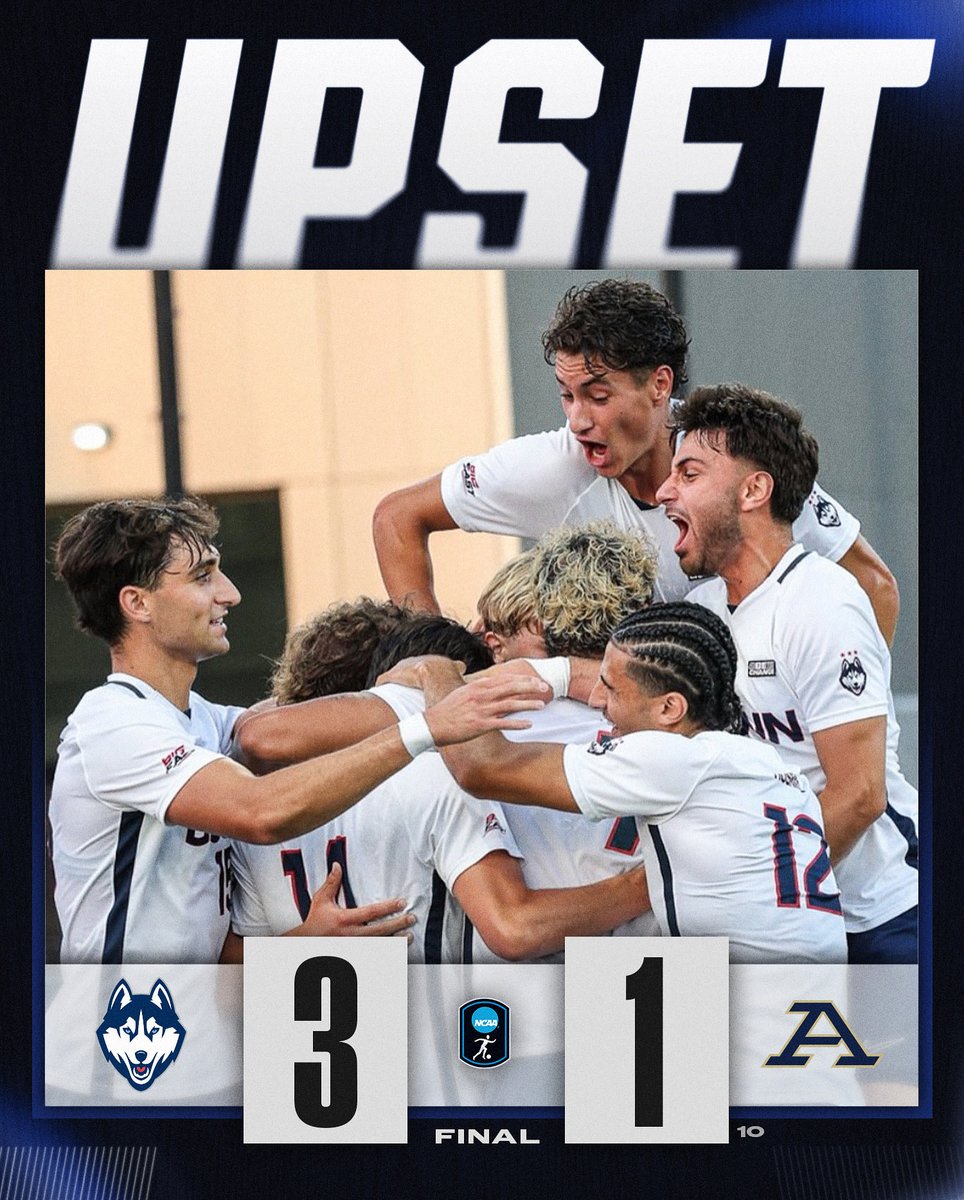 UCONN COMES OUT ON TOP ⚡️

The Huskies defeat No. 10 Akron, 3-1.

#NCAASoccer x <a href="/UConnMSOC/">UConn Men's Soccer</a>