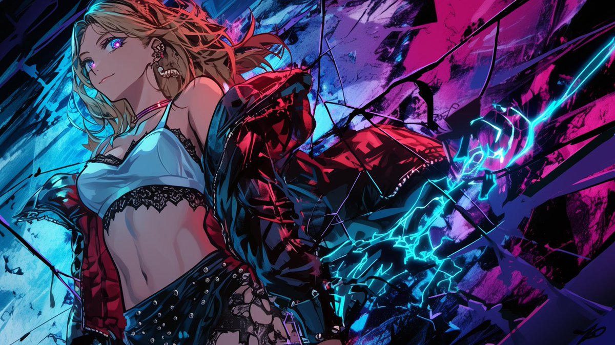 BearBeeH's tweet photo. I don’t break rules.
I break dimensions.
⚡️ Feel the jolt before silence falls again.
Hashtags
#VoltageRush #AIart #animeart #glitchcore #cyberpunkgirl #powerstance #REVERBeat https://t.co/k6qID8g9b5