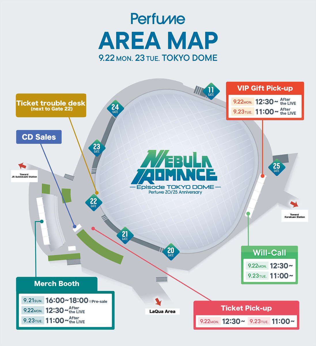 9/22 (Mon) & 9/23 (Tue / Holiday) 'Perfume ZO/Z5 Anniversary