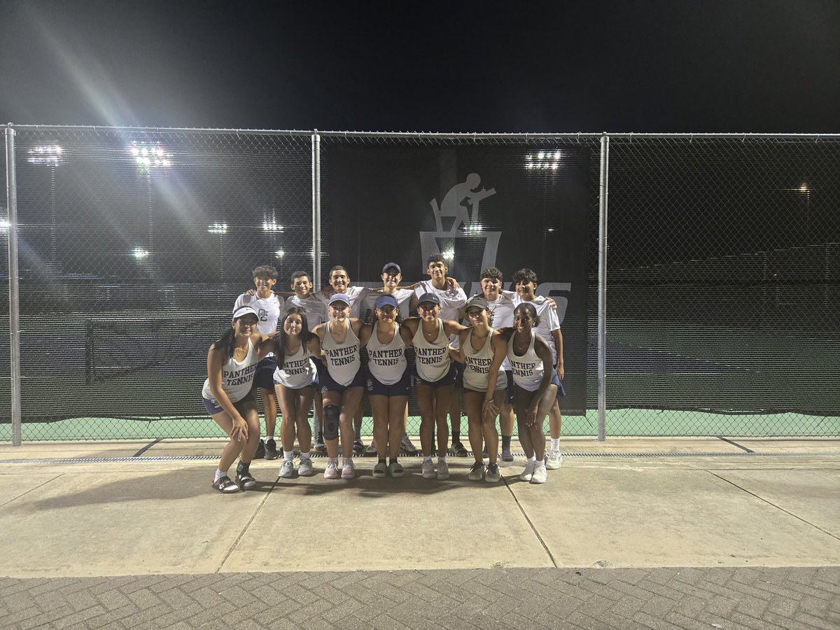 OConnorHSTennis's tweet photo. Heading into the district tournament that will take next week at NTC as undefeated!! Go Panthers!🎾 @OCathletics1819 https://t.co/XJOWDqAThN
