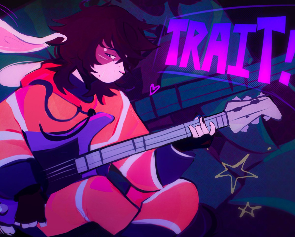 Trait cures artblock? Apparently. 🐰 #1traitdanger