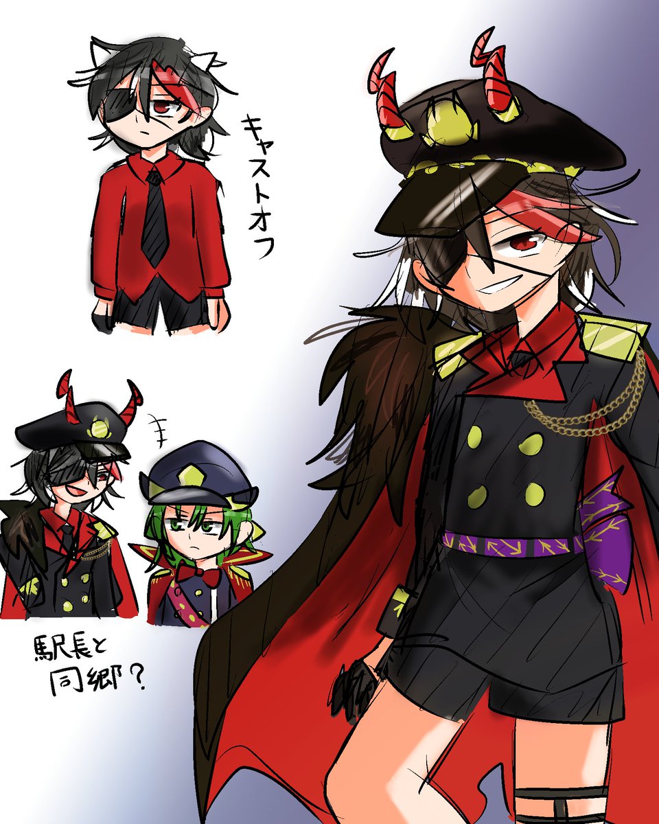 yatagarasu150's tweet image. ロスワの軍服正邪くん！？！？！？！！？