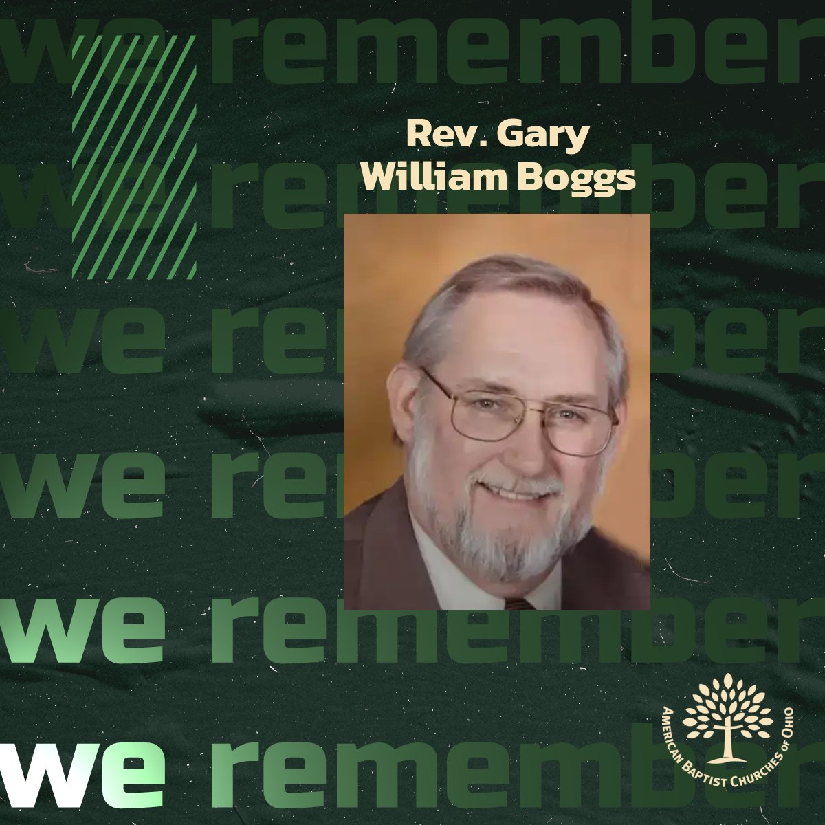 ABCofOhio's tweet image. Rev. Gary Boggs went to be with his Heavenly Father on September 12, 2025. Gary was a church camp director and then pastor for more than 40 years. Please keep the Boggs family in your prayers. abc-ohio.org
