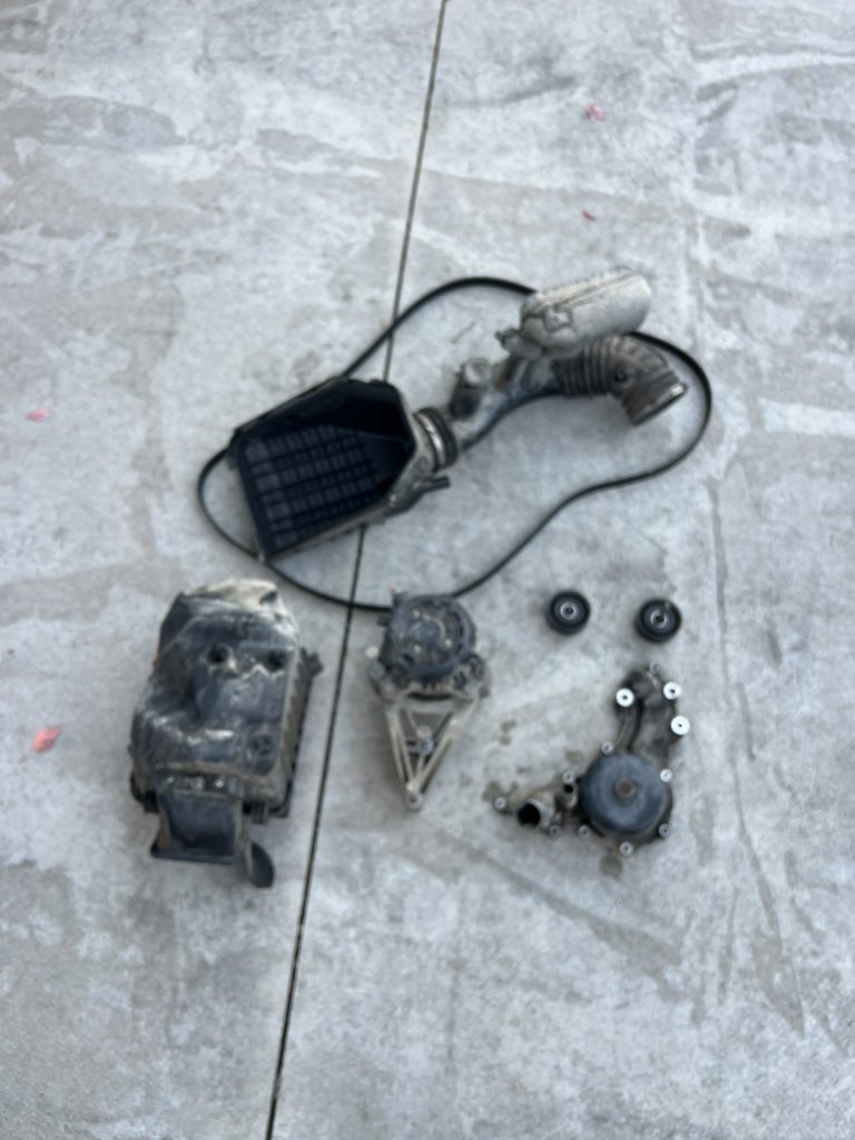 Update — not Nascar fast, i would loose this race(😆😆😂). But I got it broken down, changed the thermostat, replaced several sensors ( by having to remove the fender) and replacing the water pump.   Amazing how much has to be removed to get to the water pump.    As my wife keeps