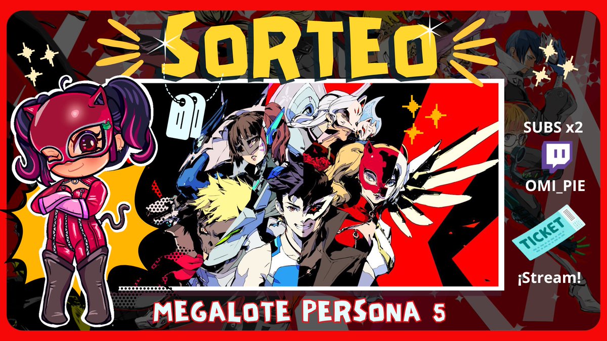 🎁 #sorteo 🎁
✅ Sígueme en X y Twitch
✅Menciona a un amix
✅Like y RT
✅ CANJEA la RECOMPENSA en mi canal! 
🌟 SUB de TWITCH DOBLE chance de ganar!!
📆 26/09/25
Gracias a BLIZZARD y <a href="/OverwatchLATAM/">Overwatch</a> por el código para la comunidad!!! 
#Ow2xPhantomThieves #Ow2Temporada18