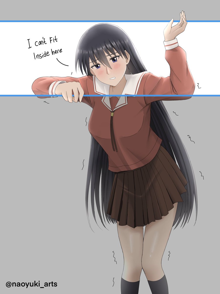 Sakaki can't fit the banner #azumangadaioh #あずまんが大王