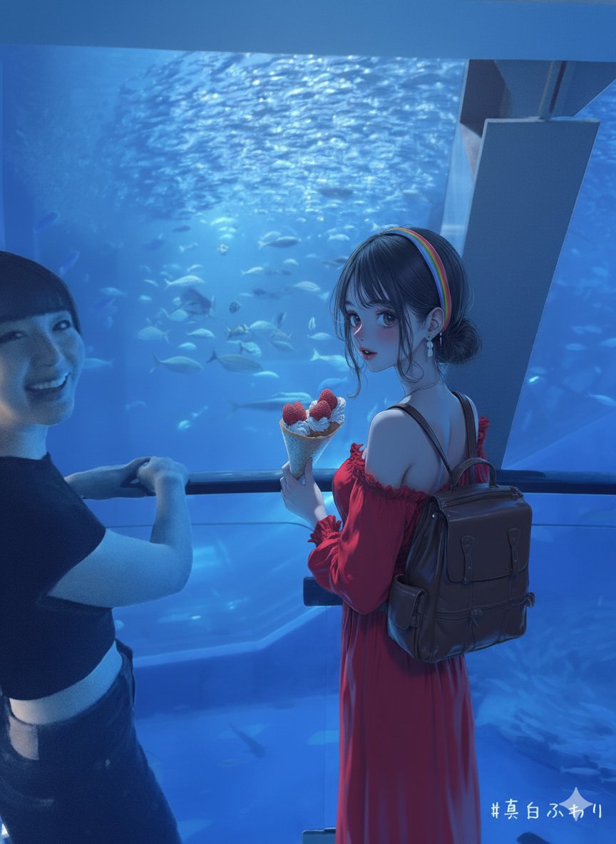 JAVY_IP's tweet image. 魚さんも嫉妬しちゃうくらい楽しいデートなんだよね?🐟💕