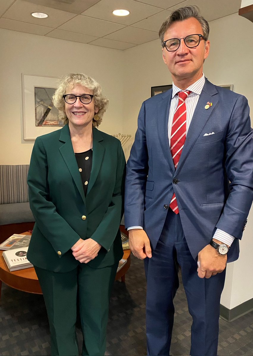 Ellen Germain (@statesehi) on Twitter photo Excellent meeting with Lithuanian Ambassador Varvuolis, talking about the importance of accurate Holocaust history and commemoration, and countering antisemitism.
<a href="/LTembassyUS/">Embassy of Lithuania in DC | #StandWithUkraine</a>
<a href="/varvuolis/">Gediminas Varvuolis</a> Excellent meeting with Lithuanian Ambassador Varvuolis, talking about the importance of accurate Holocaust history and commemoration, and countering antisemitism.
<a href="/LTembassyUS/">Embassy of Lithuania in DC | #StandWithUkraine</a>
<a href="/varvuolis/">Gediminas Varvuolis</a>