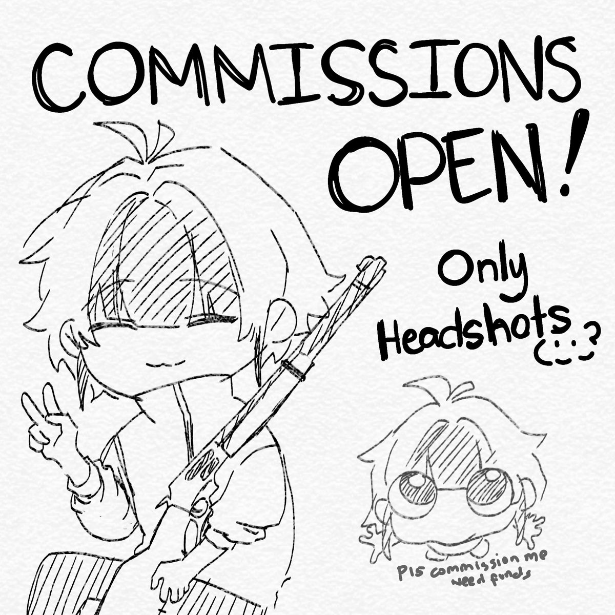 HI GOOD DAY ! COMMISSIONS R OPEN (⁠´⁠ ⁠.⁠ ⁠.̫⁠ ⁠.⁠ ⁠`⁠)
‼️Headshots only‼️
~10 slots available ~

🍵See prices and TOS below↓🙇
#ArtistOnTwitter #artcommissions #artcommissionsopen