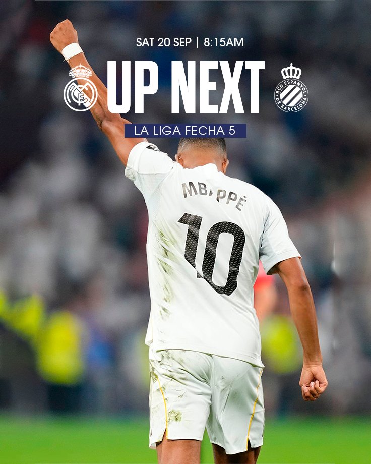 JorgeRaulPaz's tweet image. 🙌 ¡DÍA DE PARTIDO! 🙌
Real Madrid 🆚 RCD Espanyol

🕰️ 08:15 GMT
🏟️ Estadio Santiago Bernabéu
#️⃣ #LaLiga
👉#RMARCD