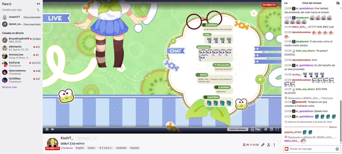 ESTOY AHORA MISMO EN MI DEBUT RAAAAAAA

twitch.tv/kiwiivt_ 

 #vtuber | #VtuberDebut | #VTuberUprising