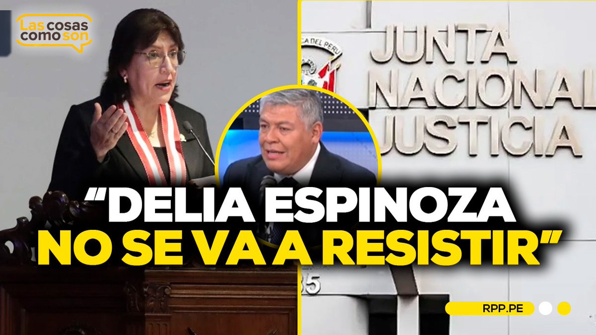 🔴🎙️ En RPP, el abogado de Delia Espinoza, Luciano López, cuestionó la suspensión en contra de su patrocinada por parte de la Junta Nacional de Justicia (JNJ).

youtu.be/OuC8nCrHfoc
#LASCOSASRPP
