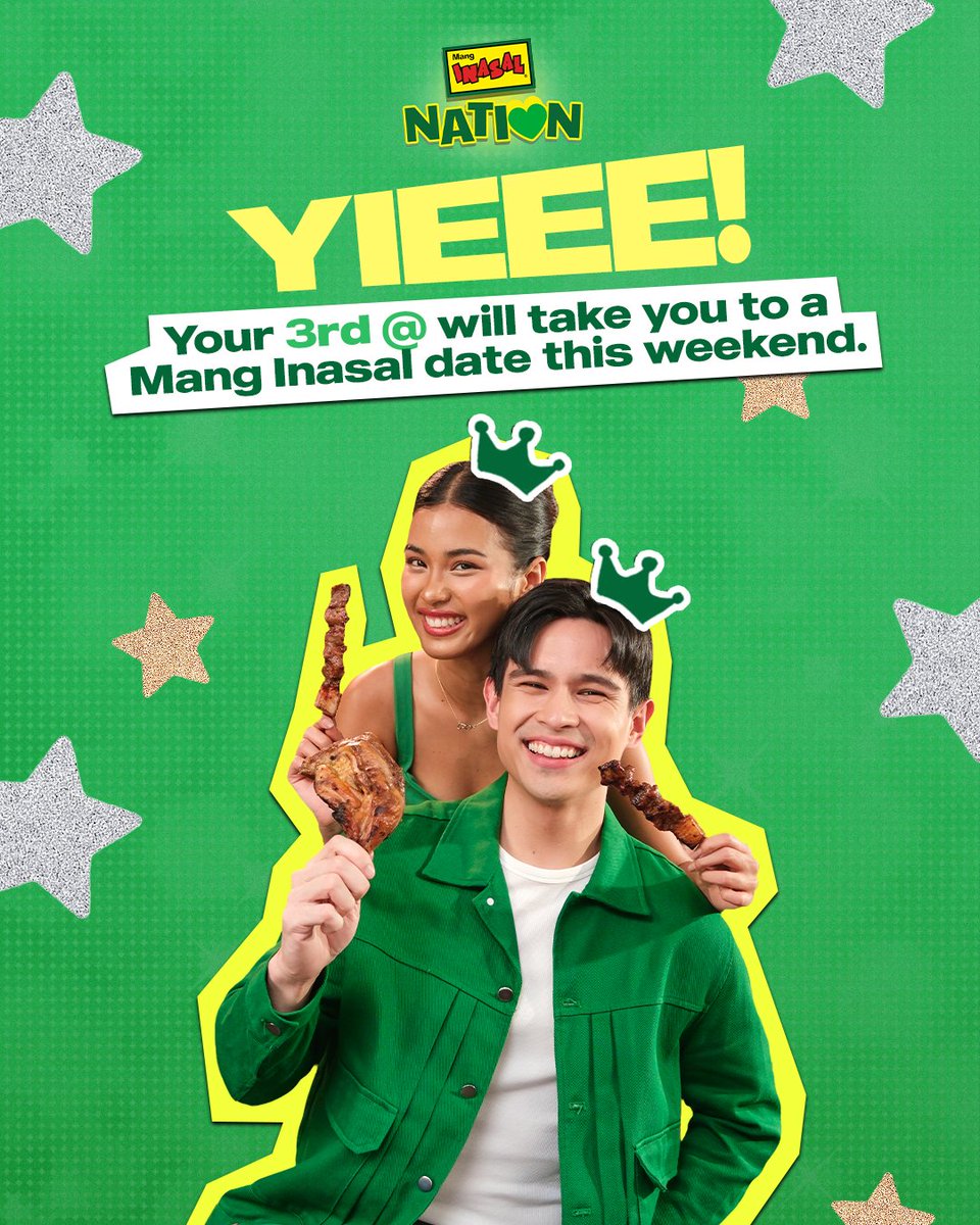 MangInasalPH's tweet photo. Tag niyo na sila—you might be one of the lucky Ka-Unli to win a weekend treat from us! 🤭 More details here! 👉 https://t.co/kggoaQQijE

#ILoveMangInasal 💚💛 https://t.co/6l6lDxYZfC