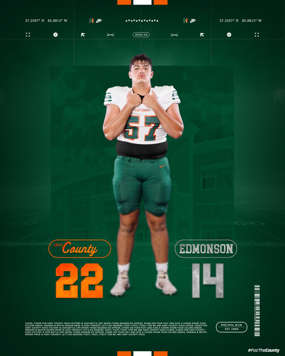 𝘼𝙣𝙤𝙩𝙝𝙚𝙧 𝙧𝙤𝙖𝙙 𝙩𝙧𝙞𝙥. 𝘼𝙣𝙤𝙩𝙝𝙚𝙧 𝙧𝙤𝙖𝙙 𝙒𝙄𝙉!

(RV) Hart County 22
Edmonson County 14