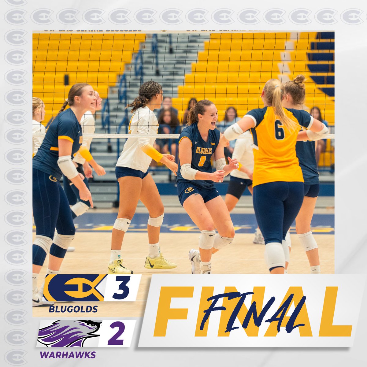 UWECblugolds's tweet image. DOWN GOES NO. 1️⃣!

@UWECVolleyball | #RollGolds