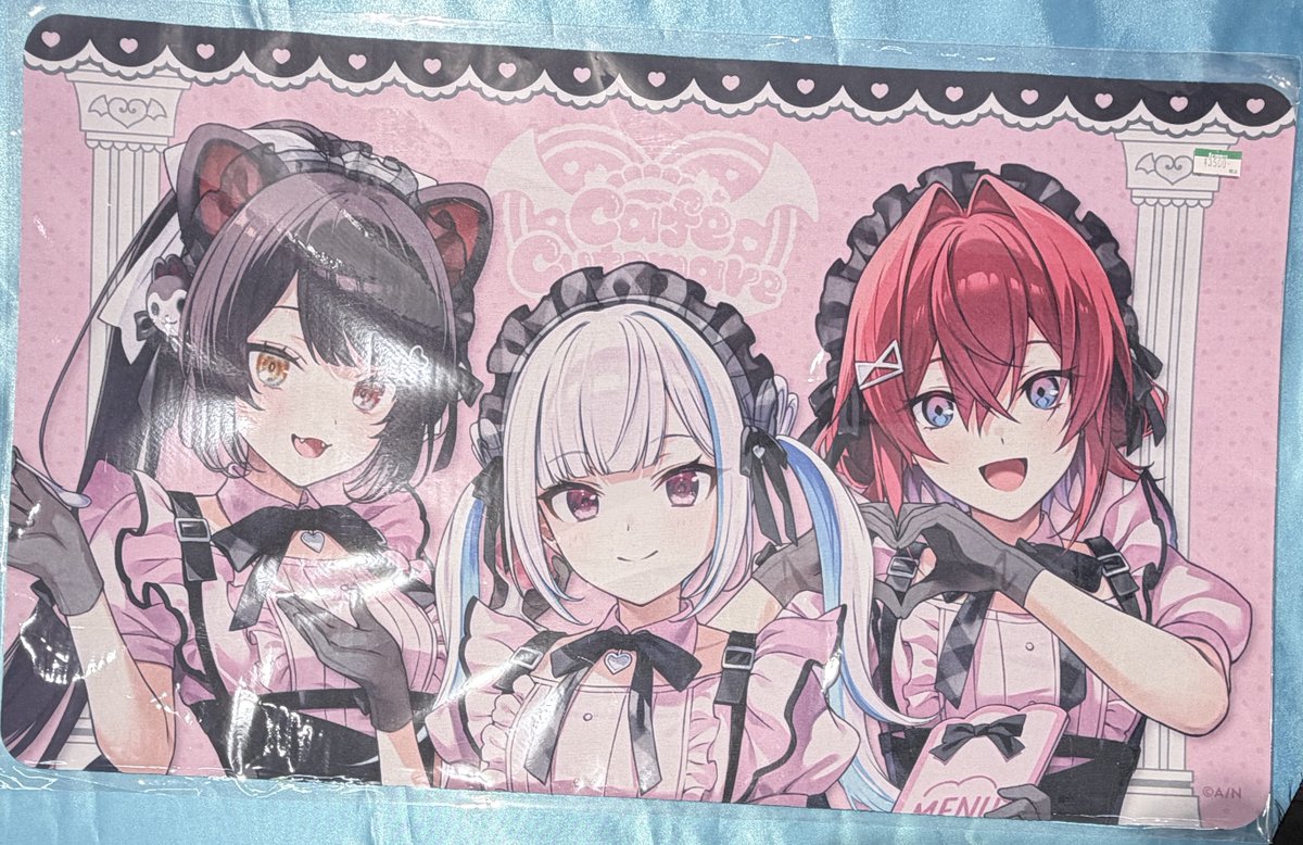 kotobukiya_nmb's tweet image. 【なんば】

\#にじさんじ「Café Cutemare」グッズ一部入荷/

❤チェキフィルム2枚セット 各¥1,500(込)
❤大判ラバーマット各¥3,500(込)
❤メッセージTシャツ各¥4,500(込)

是非、ご利用ください！！

#アンジュ・カトリーナ #戌亥とこ #笹木咲 #椎名唯華 #リゼ・ヘルエスタ