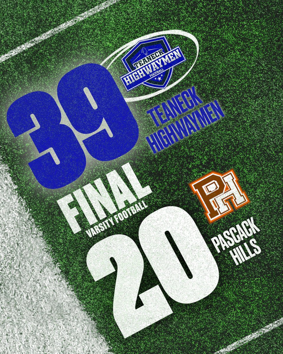 FINAL: Teaneck Highwaymen take down Pascack Hills! 🏈🔥
A statement win on the road — physical football, big-time plays, and team-first mentality all night.

Highwaymen keep climbing. 🚀💪
#HighwaymenFootball #TeaneckStrong