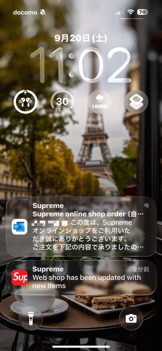 I55I_T's tweet image. Supreme 25FW week4 Supreme × Nike Air Force 1 Low BlackとWhiteが買えましたぁ‼︎…😆✨

Week4はOLで参戦です‼︎…遂に出たAF1の新色が一番狙い!…白と黒をカートインして順番待ちしていましたら…すぐに住所入力画面になり…カードエラーも無く決済する事が…出来ました‼︎…🥰✨

#Week4