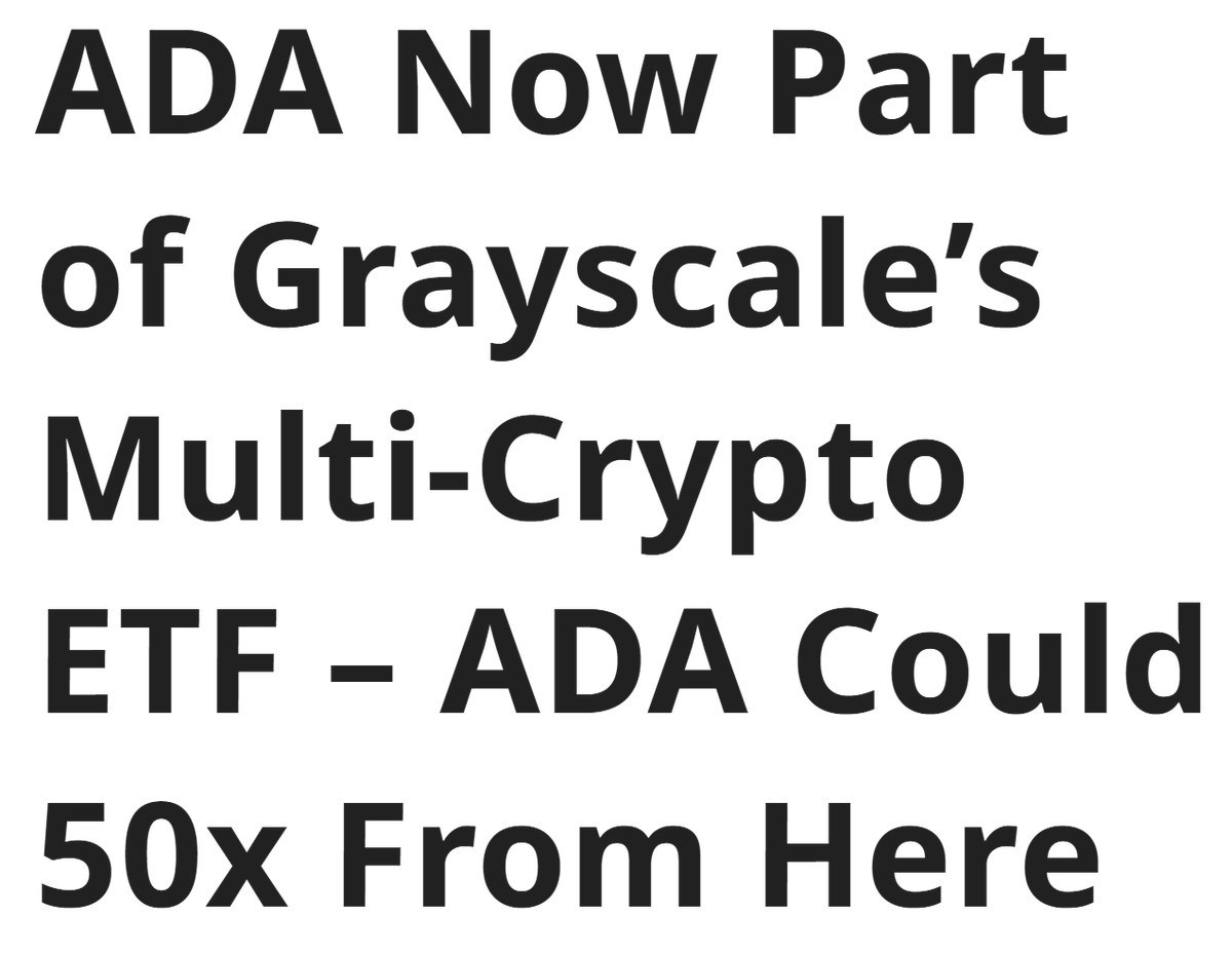 why so bearish? #Cardano