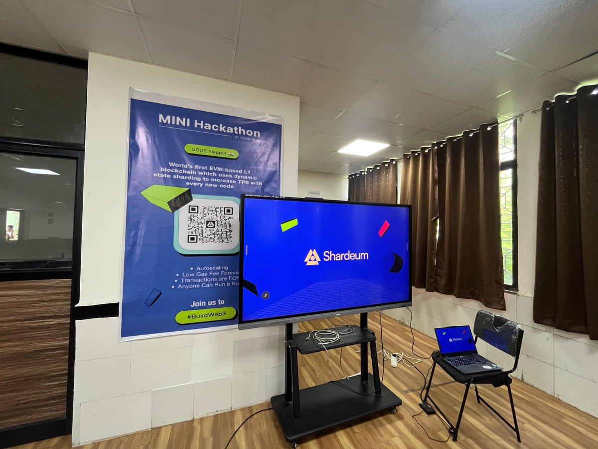 rahul_ntshg's tweet image. 🚀 Just reached GCOE, Nagpur for the Shardeum Mini Hackathon!
The energy here is already electrifying ⚡💡
Excited to build, learn &amp;amp; innovate with some amazing minds! 🌐💻
Let’s BuildWeb3 together! 🌍✨
@Yash__Balpande
@nikhil_aparajit
@shardeum
 #ProofOfCommunity
#MiniHackathon