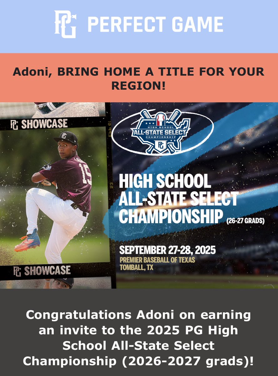 suavement_adoni's tweet photo. Thank You For the Invite!! @PerfectGameUSA @PG_Scouting @PGMidAtlantic https://t.co/qQER5S5AMJ