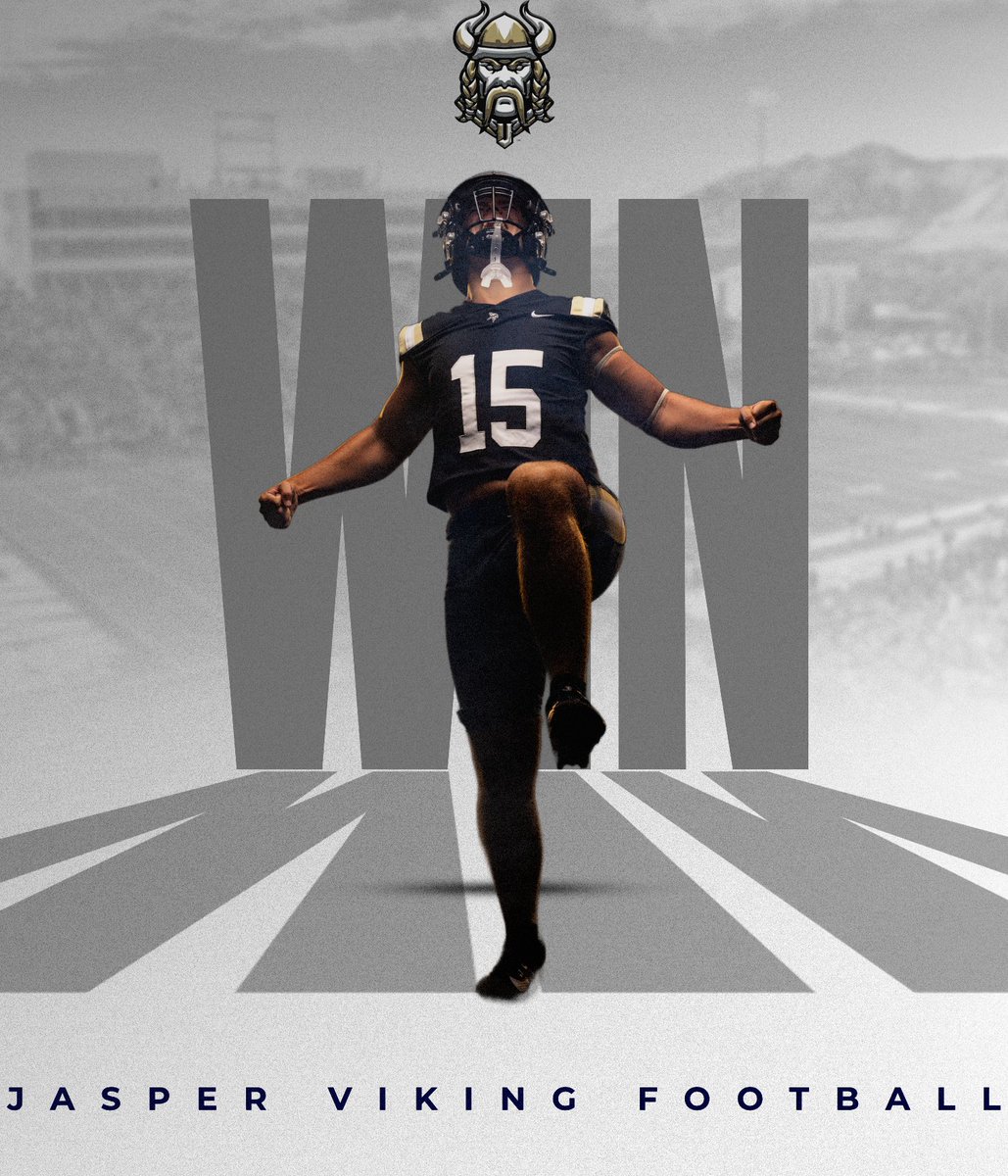 The Vikings get the big  region win at home!! Great Job Vikes!!! Thank you Jasper for Showing Up!!!⚔️🖤💛🖤⚔️
#JHS #5-0 #JasperVsEverybody #GoVikes