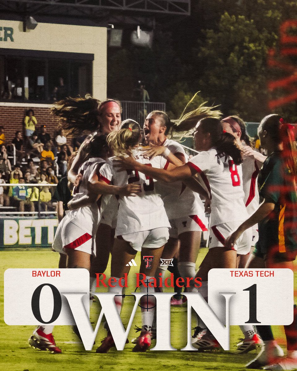 THREE POINTS TO THE GOOD in [W]aco ‼️

#WreckEm | <a href="/TechAthletics/">Texas Tech Red Raiders</a>