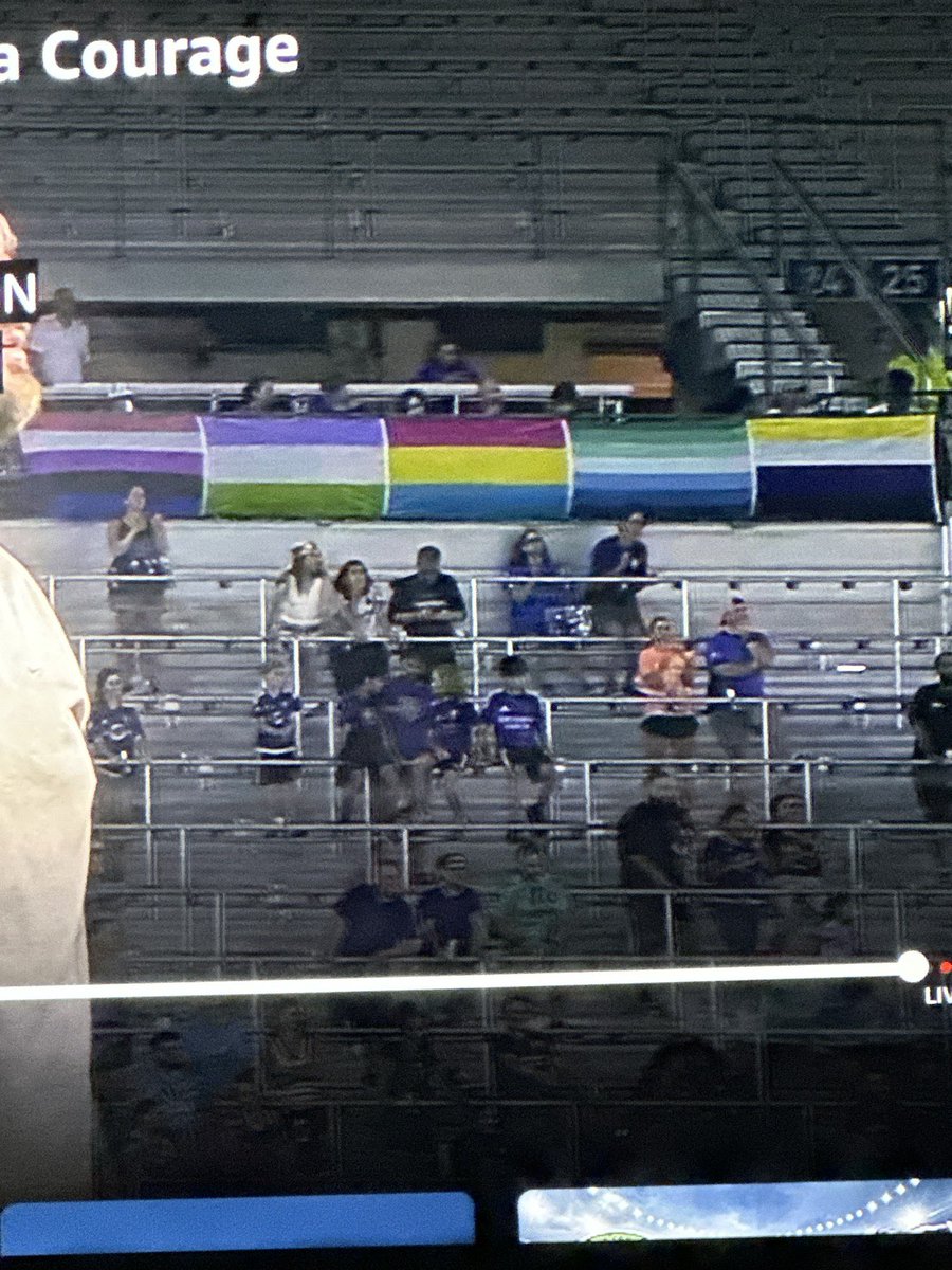 The radical LGBTQ flags hung up at women’s soccer games