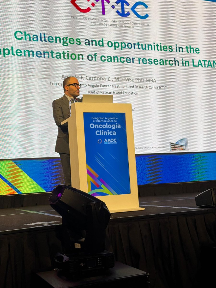 AndresFCardonaZ's tweet image. Gracias a la Asociación Argentina de Oncología Clínica - AAOC por tan grata invitación. Promoviendo y expandiendo la investigación en cáncer en América Latina!