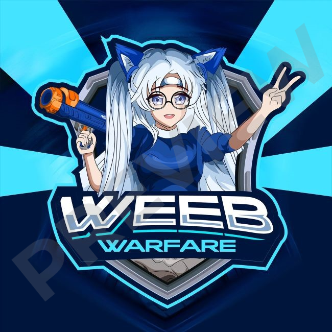 ruby_zoe81's tweet photo. Designed this for Weeb Warfare – an anime/gamer-themed logo with full character art &amp; style! 🧠 https://t.co/nHrWRySmto